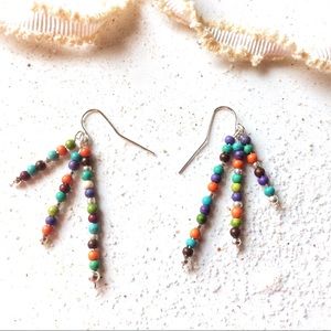 Seed. Bead Dangle Earrings